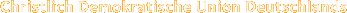 Logo Cristlich Demokratische Union Deutschlands